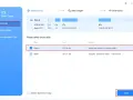 Interfejs programu do klonowania dysku. Wybrano tryb "Disk Mode", a użytkownik wybiera dysk źródłowy (Disk 0, Samsung).