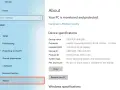 Szczegółowe właściwości komputera: nazwa DESKTOP-4RILQ6B, procesor Intel Celeron N4020, 4 GB RAM.