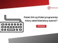 Ikona klawiatury i pytanie: Polski 214 czy Polski programisty? Który układ klawiatury wybrać? Sprawdź!
