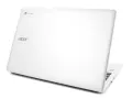 Biały Chromebook Acer z logo Chrome. Zastanawiasz się, czym się różni chromebook od laptopa?