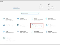 Ustawienia konta w Windows 10. Kliknij "Konta", aby dowiedzieć się, jak dodać użytkownika Windows 10.