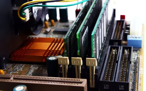 Pamięć RAM na płycie głównej. Zobacz, jak sprawdzić RAM DDR3 czy DDR4 po złączach i kolorze.
