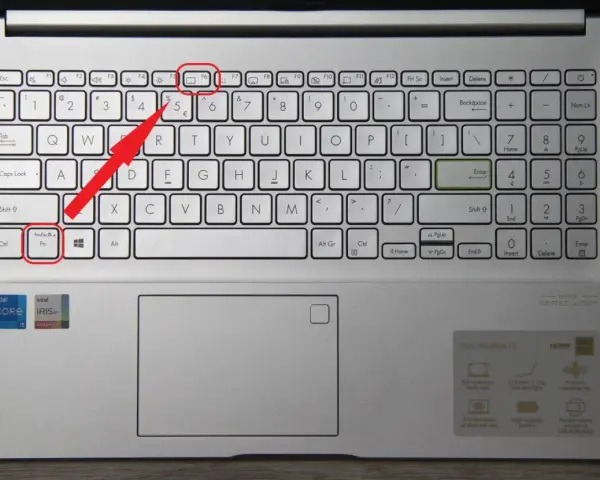 Klawisz Fn+Esc do włączenia touchpada HP.