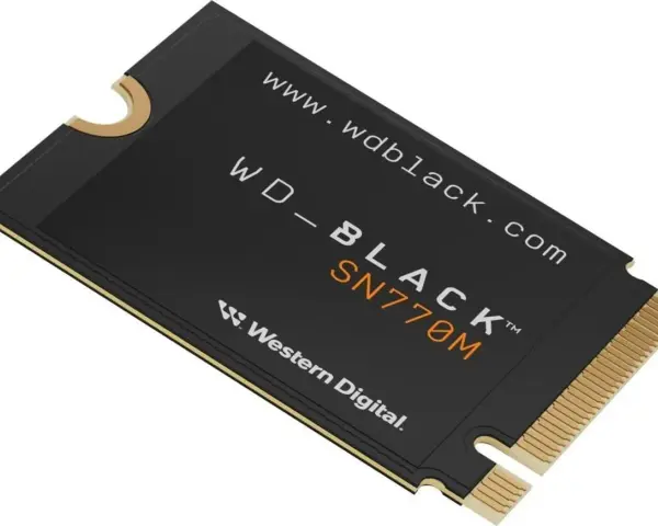 Dysk SSD WD_BLACK SN770M w formacie m.2 2230, z logo Western Digital.