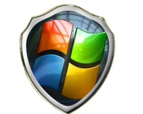 Tarcza z logo Windows, symbolizująca antywirus na Windows 7, chroni Twój system.